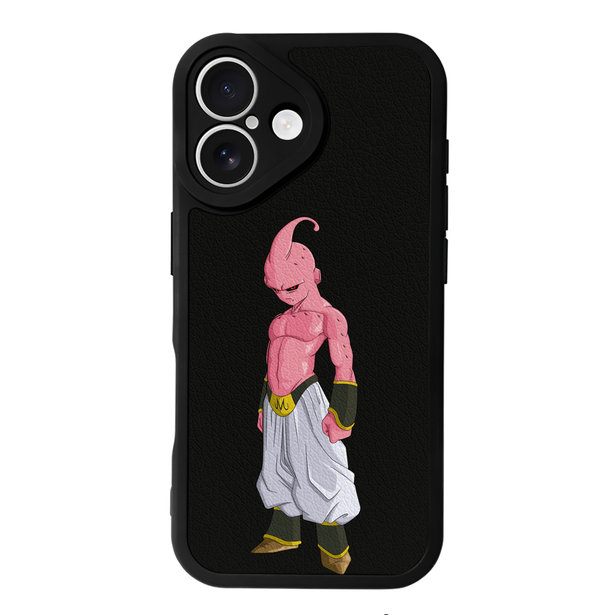 （画像用） ドラゴンボール 魔人ブウ DRAGON BALL Majin Buu 【iPhone 16シリーズ対応】シリコンスマホケース（レザー調） 材質：シリコン